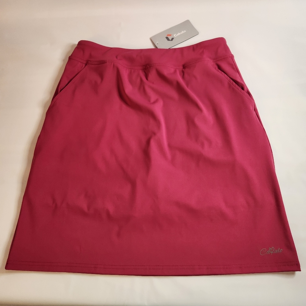 Cakulo Pink Active Skort Skirt Knee Length Women’s Size M